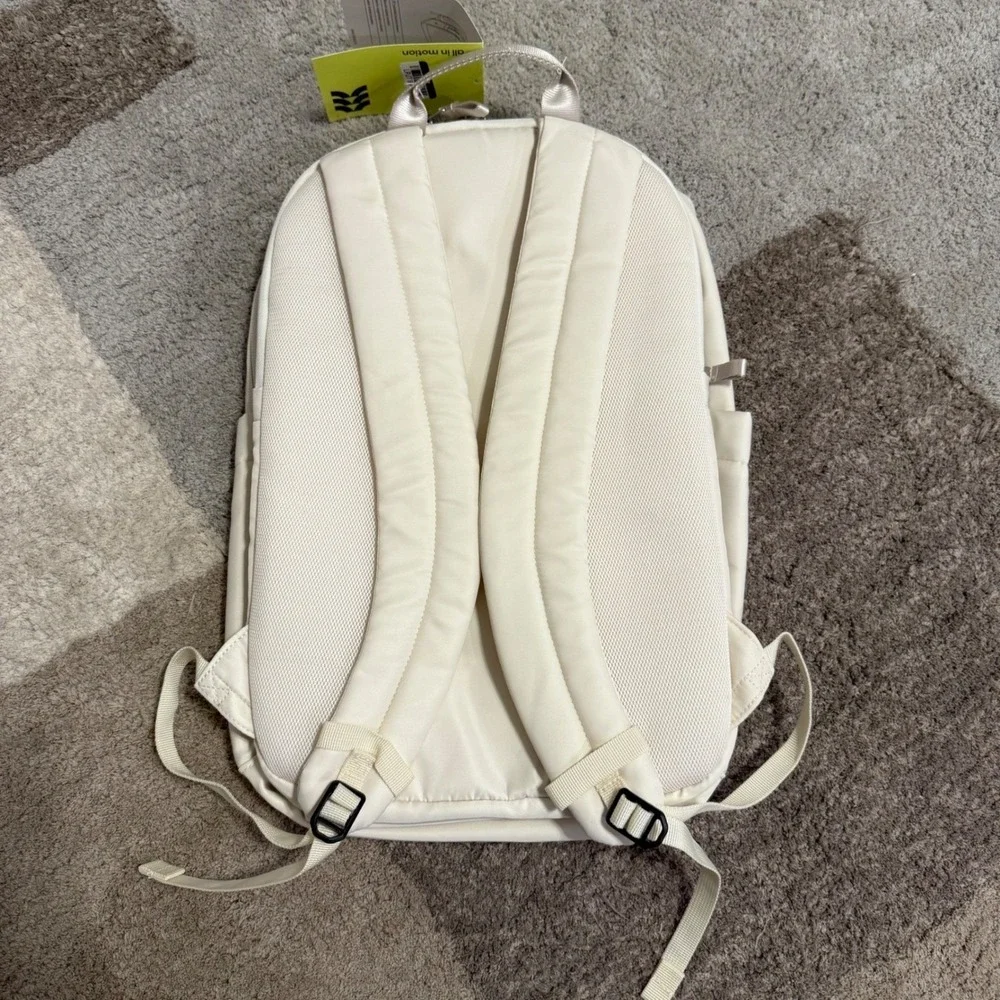All in Motion 17.5 Lifestyle Backpack Cream Water Repellent 15 Laptop Sleeve NWT